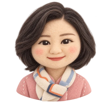 배지숙 선생님 펠트 캐릭터
